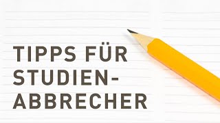 5 Tipps für Studienabbrecher 💡 Nicht verzagen Peter fragen [upl. by Neddy]