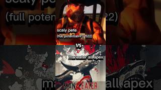 scaly pete vs all apexmaneater shark jaws edit vsbattle vs maneater viral shorts games [upl. by Gerik]