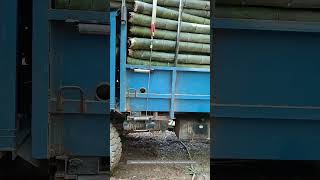 Process Of Using Hydraulic Automatic Rope Tightener To Fix Bamboo [upl. by Monty173]