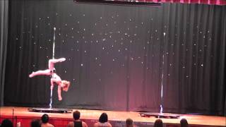 Cat Sambell Professional Category Midlands Pole Championships 2014 [upl. by Anwahs]