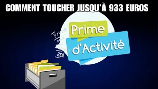 Prime d’activité 2024  comment toucher jusqu’à 933 euros par mois [upl. by Idnym]