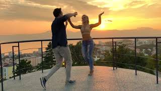 AMAZING SALSA Dance With Most Beautiful Sunset View [upl. by Baggott299]