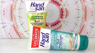 Handcreme review  Hand San Winterhandcreme vs Sommerhandcreme Test [upl. by Denise282]