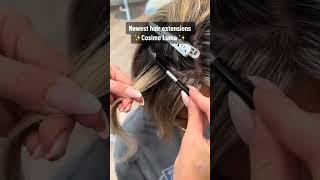 Latest hair extension method reuse your previous hair extensions hairtutorial hairup hairtok [upl. by Irok]