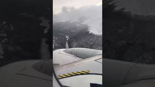 ASI SE SIENTE EL CRUCE DE LA CORDILLERAS DE LOS ANDES😱 descenso a la pista Ushuaia fin del mundo 🌎 [upl. by Guibert]