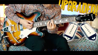 UPGRADED Epiphone Casino Pickups and it Almost Sounds like a Different Guitar [upl. by Ware]