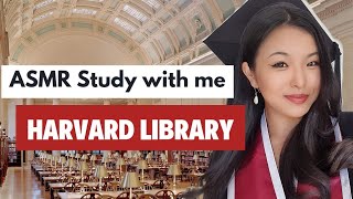 ASMR Study with me at HARVARD LIBRARY [upl. by Mulcahy607]