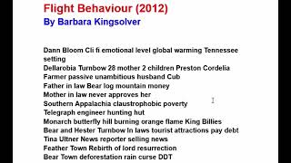 Flight Behaviour by Barbara Kingsolver Hindi Summary [upl. by Htennek]