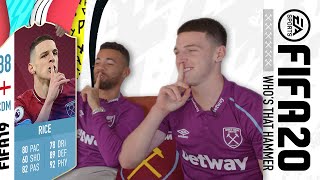 DECLAN RICE amp RYAN FREDERICKS GUESS ICONIC WEST HAM FIFA CARDS  FIFA 20 [upl. by Arodal]