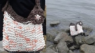 Taschen stricken  Anleitung  Teil 1 [upl. by Cassi]