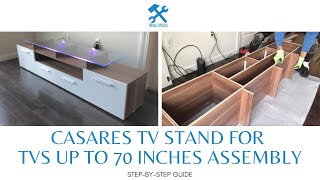 Meble Furniture EVORA TV Stand Assembly Casares TV Stand for TVs up to 76quot Assembly [upl. by Durrace555]