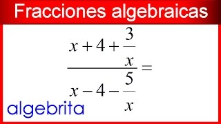 División de fracciones algebraicas complejas 146 [upl. by Adnilam]