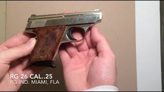 RG 26 CAL25 Semi Auto Pistol Review [upl. by Saied481]