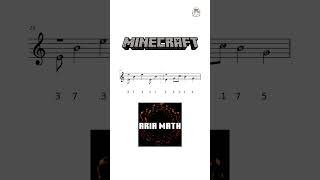 Aria Math Minecraft  C418 Kalimba Tabs minecraft c418 kalimba [upl. by Aniale763]