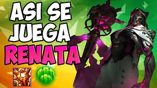 ⭐️ COMO JUGAR RENATA GLASC SUPPORT ⭐️ ASI JUEGA LA MEJOR RENATA GUIA BUILD Y RUNAS [upl. by Leagiba]