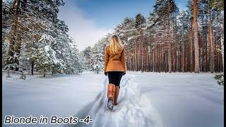 Blonde in Boots 4 Snow Forest lookbook boots bootshaul [upl. by Emerick209]