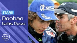 Mick Doohan talks Valentino Rossi  Trans World Sport [upl. by Annavahs]