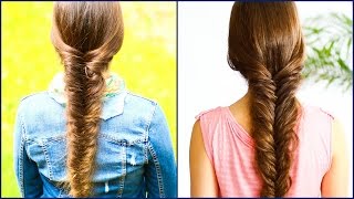 How to FISHTAIL BRAID for BeginnersMessy version★ DIY Step by Step Tutorial ★ [upl. by Terhune]