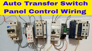 Automatic Transfer Switch Control Wiring on Contactor Base [upl. by Ennovihs]