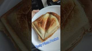 Delicious Bread Pizza Pocket Recipe pizzapocketsbreadpizza [upl. by Nnayllek580]