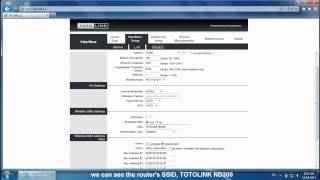 TOTOLINK ADSL Router amp ADSLModem Router ND300 Internet Setting and Wireless Setting [upl. by Yasmeen167]