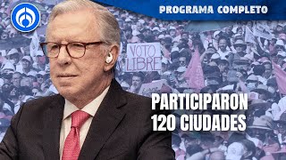 Marcha por la Democracia pinta el Zócalo de rosa  PROGRAMA COMPLETO  190224 [upl. by Hardden]