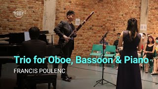 POULENC Trio for Oboe Bassoon and Piano Andante · The Rondo Production [upl. by Aleahpar]