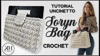 TUTORIAL BORSA UNCINETTO  quotSORYNquot EASY CROCHET BAG 🌟 KatyHandmade [upl. by Adnohs]