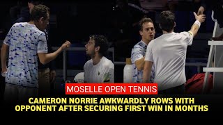 Moselle Open Highlights Cameron Norrie and Roberto Carballes Baena involved in heated exchange [upl. by Aseeral]