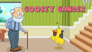 Goosey Goosey GanderNursery RhymesKids RhymesEnglish RhymesKids SongsWatch and Learn [upl. by Vernen32]