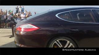 MercedesBenz E63 AMG V8Biturbo vs Porsche Panamera Turbo [upl. by Esmerolda]