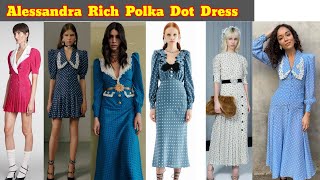 Alessandra Rich Polka Dot DressDress Design468Mix Design [upl. by Suiramaj]