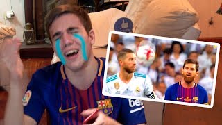 Real Madrid vs Barcelona 20 2017 REACCIONES DE UN HINCHA SUPERCOPA [upl. by Arlon233]