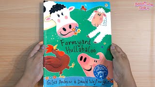 📚 Kids Book Read Aloud  FARMYARD HULLABALOO BY Giles Andrea [upl. by Edaj861]