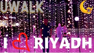 Ramadan Night In Saudi Arabia  Uwalk Riyadh KSA  iMteyaz Vlogs  4K [upl. by Rimidalv432]