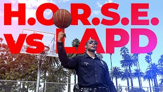 I CHALLENGED a POLICE Officer to Basketball HORSE [upl. by Ttennaj117]