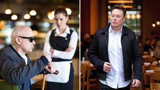 Waitress Refuses to Serve Disabled Blind Man – Then Elon Musk Walks In amp the Unthinkable [upl. by Atinor]