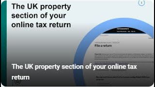 The UK property section of your online tax return [upl. by Boyce642]