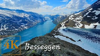 4k Hike on Top of Besseggen in JotunheimenNorway [upl. by Nicolina]