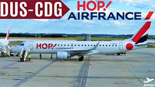 HOP  by AIR FRANCE TRIPREPORT  Düsseldorf  Paris Charles de Gaulle  Embraer 190  AF 1007  HD [upl. by Concepcion]