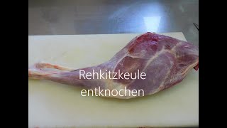 Wie zerlege ich eine Rehkitzkeule Alles Jagd  Profi Metzger Ralf [upl. by Sayers]