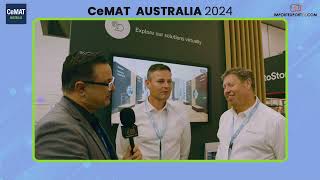 Robert Mackowiak and Grant Smith at CeMAT Australia 2024 [upl. by Onitnelav65]