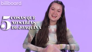 5 cosas que no sabías de Joaquina  Billboard [upl. by Madoc163]