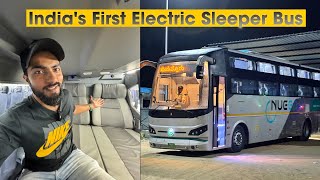 India’s First Electric Sleeper Bus From Bangalore To Chennai [upl. by Natanoj]