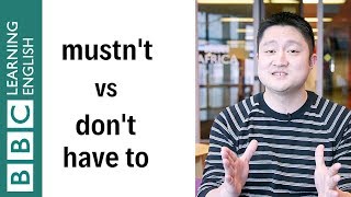 Mustnt vs Dont have to  English In A Minute [upl. by Popper]