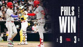 Phillies vs Padres Game Highlights 42624  MLB Highlights [upl. by Eet]