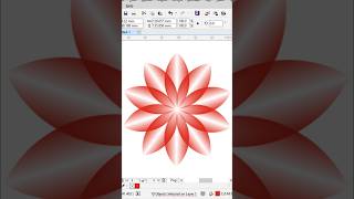 Transperency tool and rotation Flower design Corel draw design graphic kldesigncomputer [upl. by Adrahs]