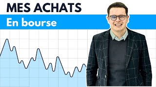 Mes derniers achats en Bourse  3 Actions à surveiller [upl. by Nitaj]