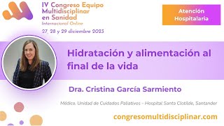 Hidratación y alimentación al final de la vida [upl. by Puett]