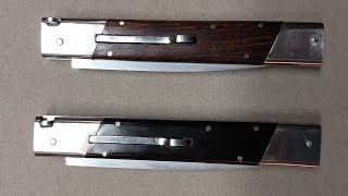 Slant Bolster Switchblades in Buffalo horn and a Rosewood [upl. by Marietta]